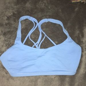 Blue lululemon sports bra size 2